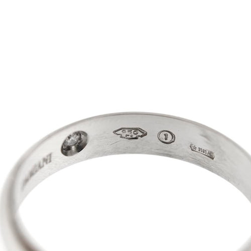 Bague Damiani PERSEMPRE - Alliance en platine 950 avec diamant 0,03 ct 58 Facettes 28199