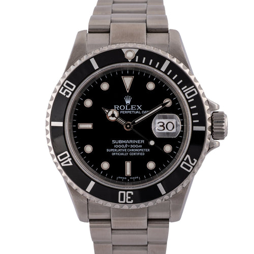 Rolex Submariner Date 16610T - Montre en acier 58 Facettes TOT-02011