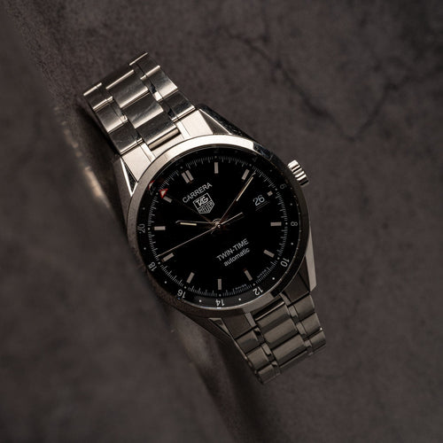 TAG Heuer Carrera Twin Time - Montre en acier 58 Facettes TOT-02215