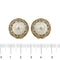 Boucles d'oreilles Boucles d’oreilles - Puces en or jaune et blanc 18 ct, perles mabé et diamants 58 Facettes 26824