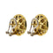 Boucles d'oreilles Boucles d’oreilles - Puces en or jaune et blanc 18 ct, perles mabé et diamants 58 Facettes 26824