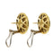 Boucles d'oreilles Boucles d’oreilles - Puces en or jaune et blanc 18 ct, perles mabé et diamants 58 Facettes 26824