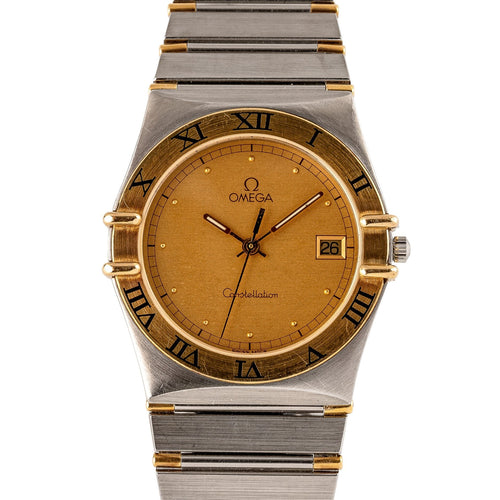 Omega Constellation - Montre quartz en or et acier 58 Facettes TOT-02214