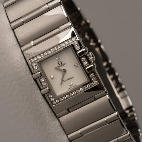 Omega Constellation Quadra - Montre en acier 58 Facettes TOT-02220