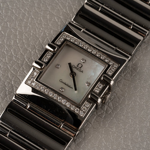Omega Constellation Quadra - Montre en acier 58 Facettes TOT-02220