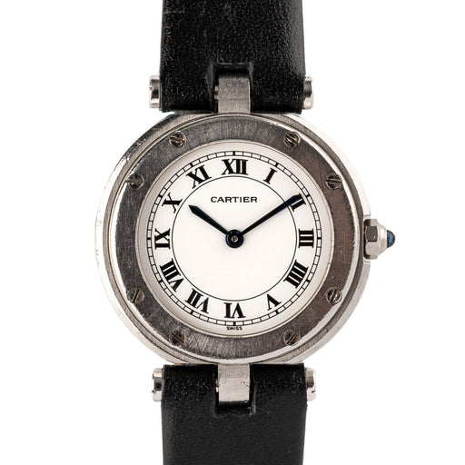 Montre Cartier Santos Ronde 8192 - Montre en acier 58 Facettes TOT-02242