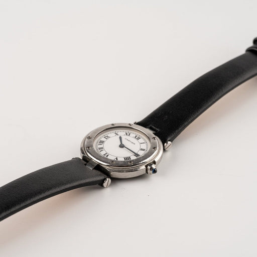 Montre Cartier Santos Ronde 8192 - Montre en acier 58 Facettes TOT-02242