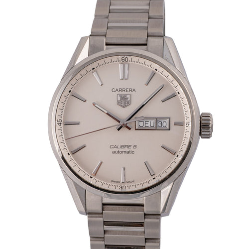 TAG Heuer Carrera Calibre 5 - Montre en acier 58 Facettes TOT-02342