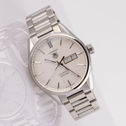 TAG Heuer Carrera Calibre 5 - Montre en acier 58 Facettes TOT-02342