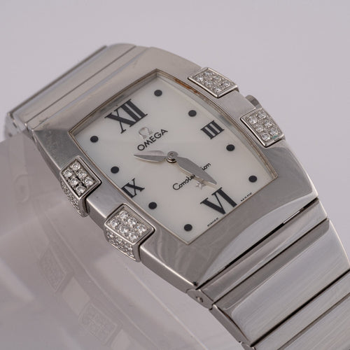 Omega Constellation Quadrella - Montre femme en acier 58 Facettes TOT-02345