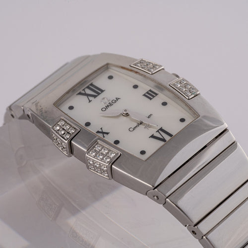 Omega Constellation Quadrella - Montre femme en acier 58 Facettes TOT-02345