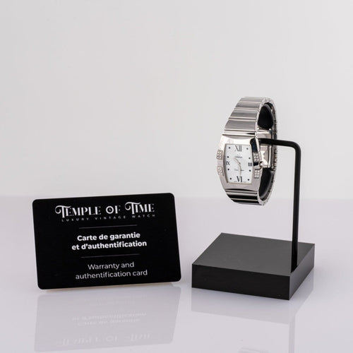 Montre Omega Constellation Quadrella - Montre en acier cadran nacre 58 Facettes TOT-02345