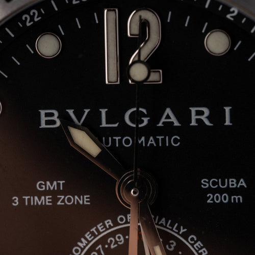Montre Bulgari - Montre Diagono GMT SD38SGMT 58 Facettes TOT-02353