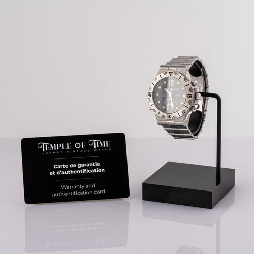 Bulgari Diagono GMT - Montre en acier 58 Facettes TOT-02353