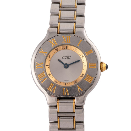 Cartier Must de 21 - Montre femme en or et acier 58 Facettes TOT-02403