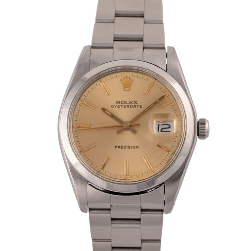 Rolex OysterDate Precision 6694 - Montre en acier 58 Facettes TOT-02323