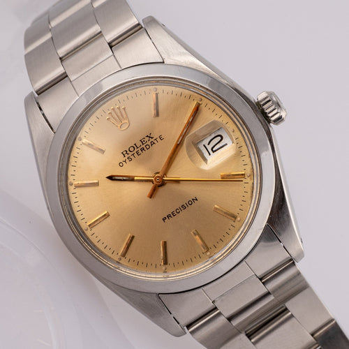 Rolex OysterDate Precision 6694 - Montre en acier 58 Facettes TOT-02323
