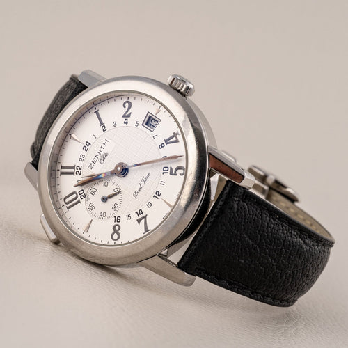 Zenith Port Royal Elite Dual Time - Montre en acier 58 Facettes TOT-02331