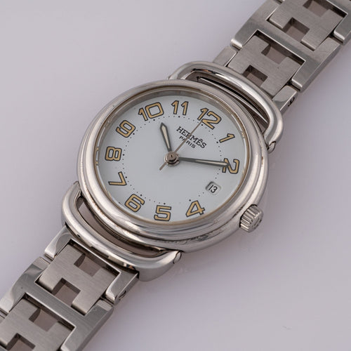 Hermès Pullman - Montre PU2.210 en acier 58 Facettes TOT-02383