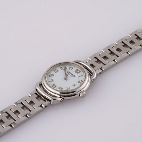 Hermès Pullman - Montre PU2.210 en acier 58 Facettes TOT-02383