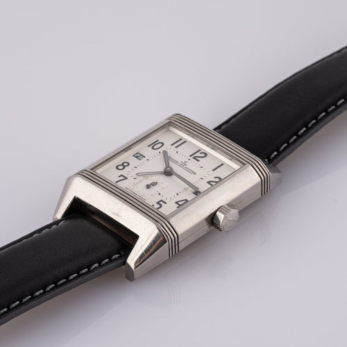 Jaeger-LeCoultre Reverso Squadra Hometime - Montre en acier 58 Facettes TOT-02393