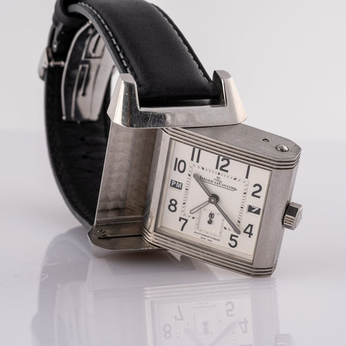 Jaeger-LeCoultre Reverso Squadra Hometime - Montre en acier 58 Facettes TOT-02393