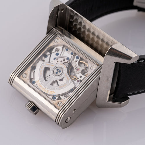 Jaeger-LeCoultre Reverso Squadra Hometime - Montre en acier 58 Facettes TOT-02393