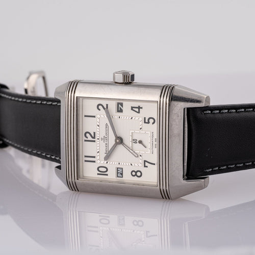 Jaeger-LeCoultre Reverso Squadra Hometime - Montre en acier 58 Facettes TOT-02393