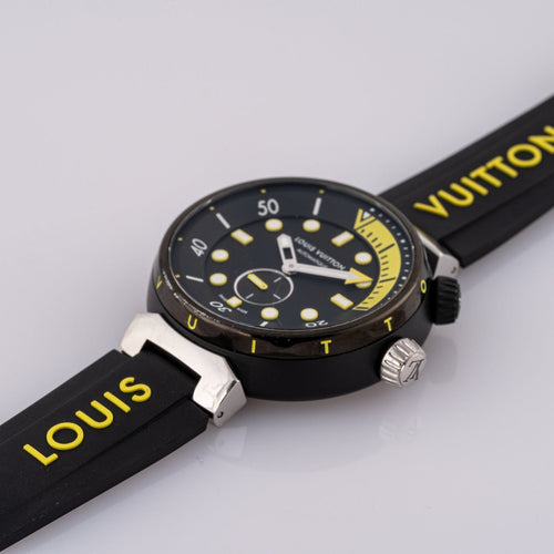 Louis Vuitton Tambour Street Divers - Montre QA122Z en acier 58 Facettes TOT-02315