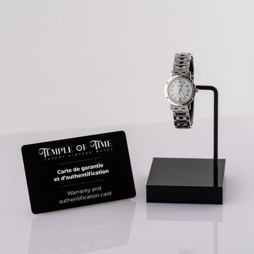 Hermès Clipper - Montre CL4.210 en acier 58 Facettes TOT-02372