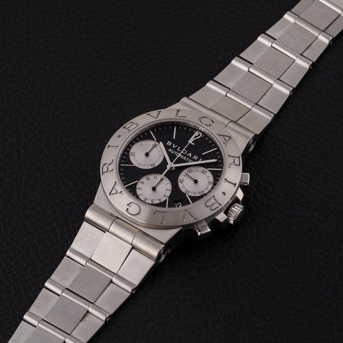 Bulgari Diagono - Montre CH35S en acier 58 Facettes TOT-02371