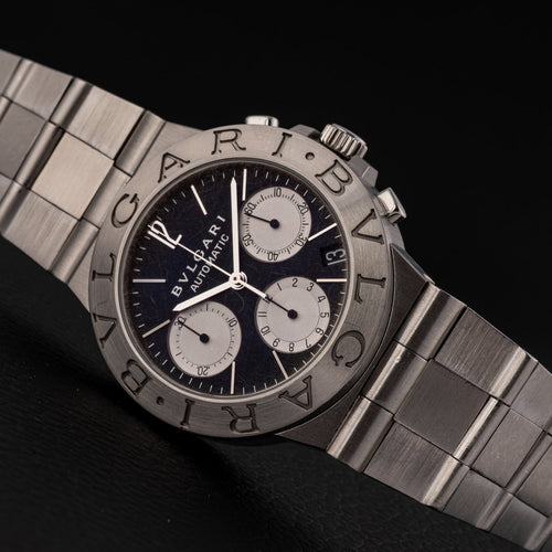 Bulgari Diagono - Montre CH35S en acier 58 Facettes TOT-02371