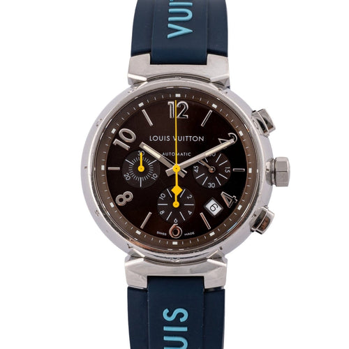 Montre Louis Vuitton - Montre Tambour Automatic Q1121 58 Facettes TOT-02352