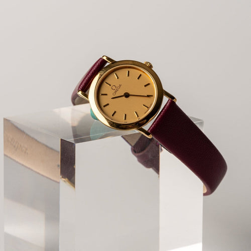 Montre Omega De Ville - Montre vintage plaquée or 58 Facettes TOT-02213