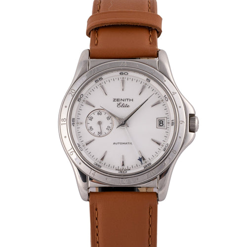 Zenith Elite GMT - Montre en acier 58 Facettes TOT-02243