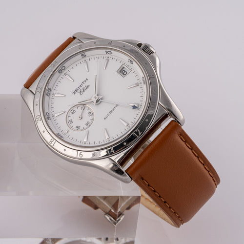Zenith Elite GMT - Montre en acier 58 Facettes TOT-02243