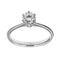 Bague 56 Bague solitaire - Diamant taille brillant 0,74 ct en or blanc 18 ct 58 Facettes 26425