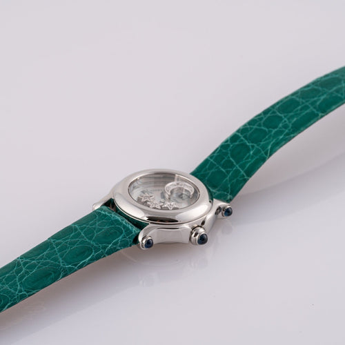 Chopard Happy Sport - Montre en acier et diamants 58 Facettes TOT-02299