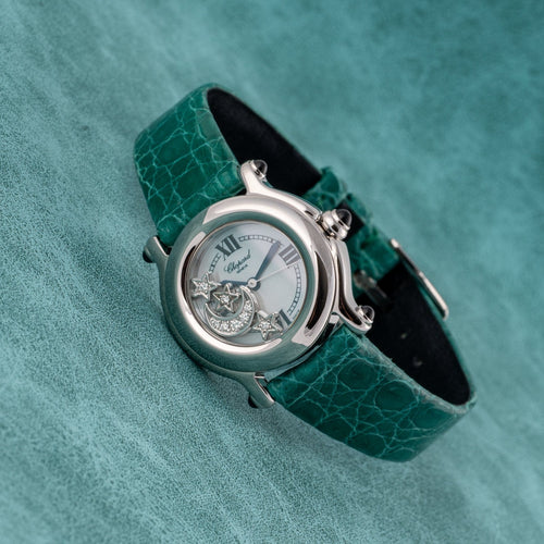 Chopard Happy Sport - Montre en acier et diamants 58 Facettes TOT-02299