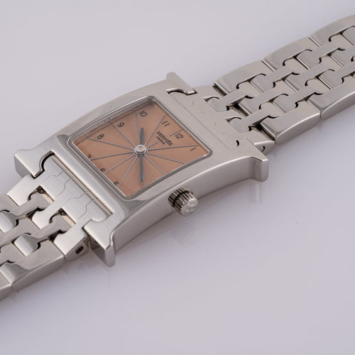 Hermès Heure H - Montre en acier 58 Facettes TOT-02290