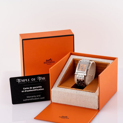 Montre Hermès Heure H - Montre femme en acier 58 Facettes TOT-02290