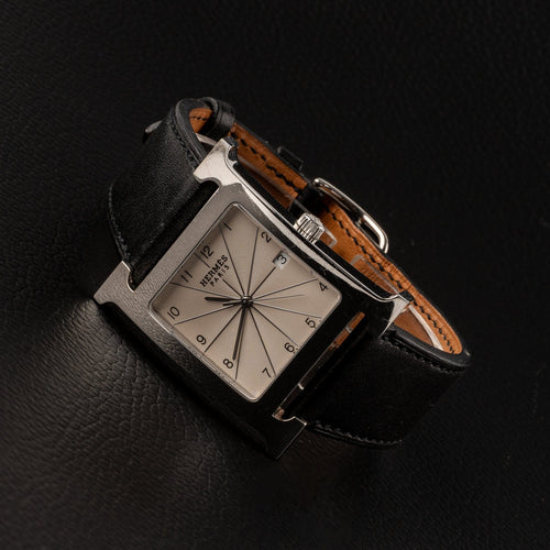 Hermès Heure H - Montre HH1.810 en acier 58 Facettes TOT-02266