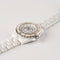 Montre Chanel J12 - Montre H1628 en céramique blanche et diamants 58 Facettes TOT-02272