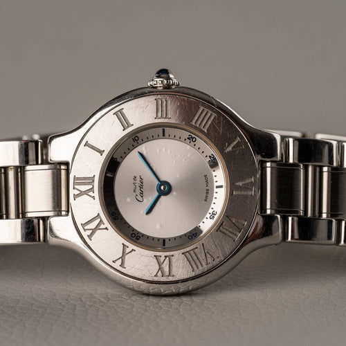 Cartier Must 21 - Montre W10109T2 1340 en acier 58 Facettes TOT-02233