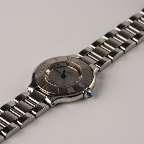 Cartier Must 21 - Montre W10109T2 1340 en acier 58 Facettes TOT-02233