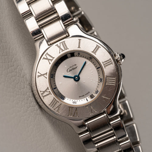 Cartier Must 21 - Montre W10109T2 1340 en acier 58 Facettes TOT-02233
