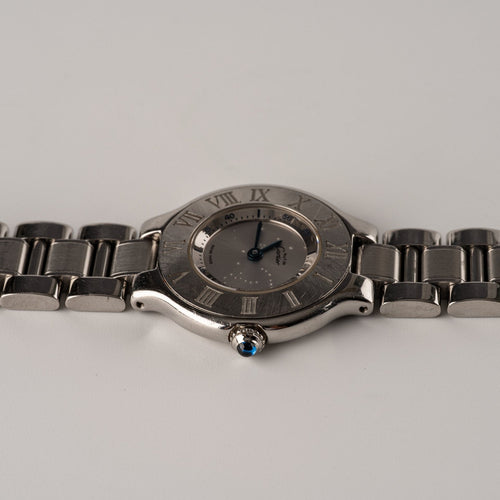 Cartier Must 21 - Montre W10109T2 1340 en acier 58 Facettes TOT-02233
