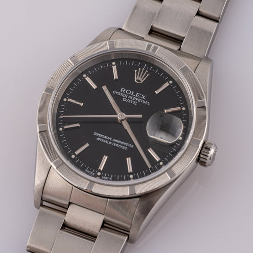 Rolex Oyster Perpetual Date - Montre 15210 en acier 58 Facettes TOT-02282