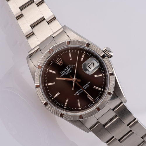 Rolex Oyster Perpetual Date - Montre 15210 en acier 58 Facettes TOT-02282
