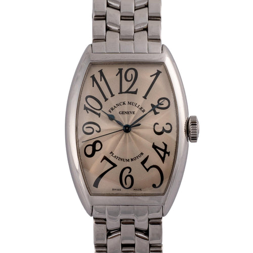 Franck Muller Tonneau Curvex - Montre 5850SC en acier 58 Facettes TOT-02319
